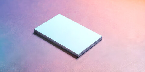 Fototapeta premium business card on a textured multicolored background