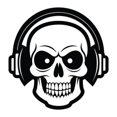 Skull vector pirate icon logo Halloween ghost graphic symbol illustration