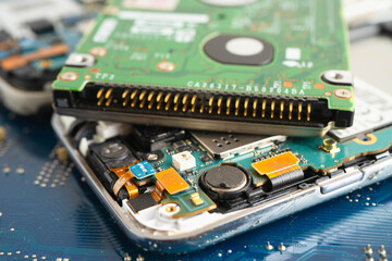 Repairing and upgrade circuit mainboard of notebook, electronic, computer hardware and technology.