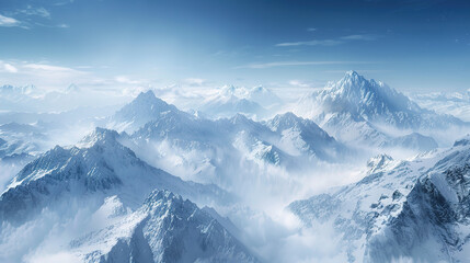 Obraz premium Pure Snow Mountain Background