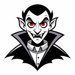 Dracula  Silhouette  Vector  illustration 