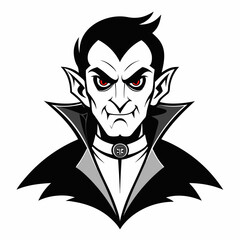 Dracula  Silhouette  Vector  illustration 