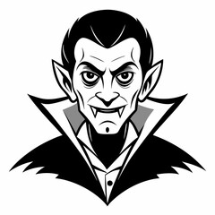 Dracula  Silhouette  Vector  illustration 