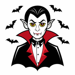  Vampire  Silhouette Vector illustration