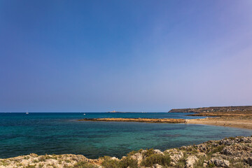 summer day at the beach in Sicily