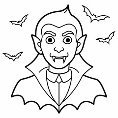  Vampire  Silhouette Vector illustration