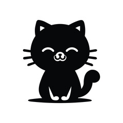 silhouette cat vector, illustration and cartoon