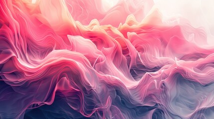 Fototapeta premium Gradient waves with a sense of fluid motion