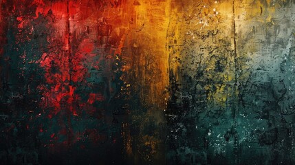 Grunge texture with bright tech overlays