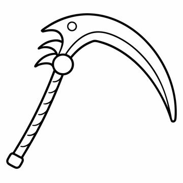 recommend clip art: Halloween sickle Silhouette Vector Illustration
                    