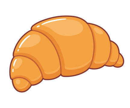 recommend clip art: French croissant illustration