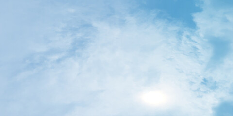 blue sky Majestic white cumulus splashed shiny sunny abstract winter snow soft layer effect on the backdrops Thunderstorm clouds up in the air Stormy Billowing Serene fluffy banner template love 
 