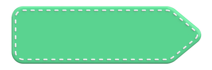 Price tag. Price label. 3D illustration.