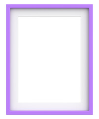 Picture frame. Portrait frame. 3D illustration.