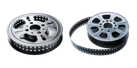 film reel isolated on a white background