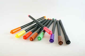 colorfull Magic Pen on white background