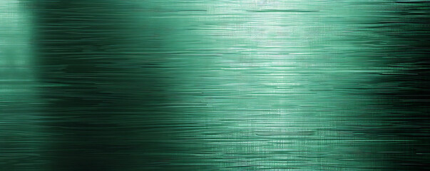 Wide textured plate or plaque with a brushed green metal surface, providing a fresh and unique look.