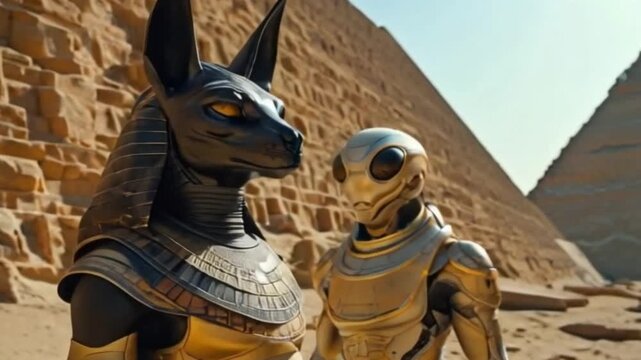 God egyptian, Anubis with an alien