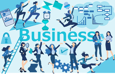  ビジネスの壁紙イラスト(アイキャッチ・サムネ)