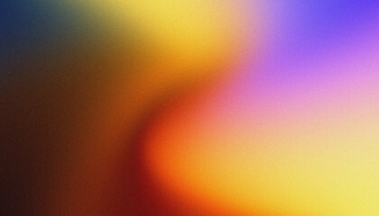 Orange purple pink abstract grainy gradient background noise texture effect summer poster design 