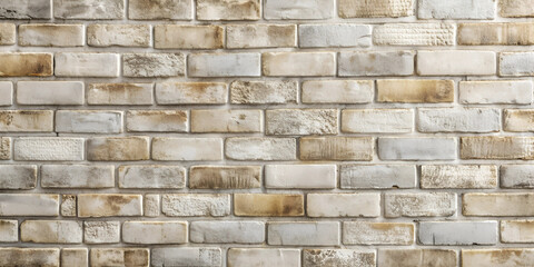 Abstract texture stained stucco, light gray, old White brick wall background Horizontal textures in the room, wallpapers