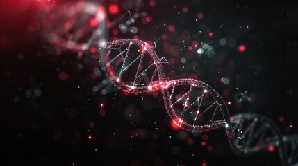 Abstract representation of a DNA molecule