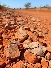 dry cracked earth