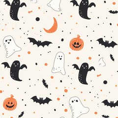 cute halloween themed pattern