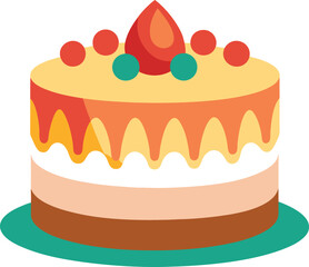 Vector Design of Birthday Cake Design 