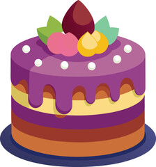 Vector Design of Birthday Cake Design 