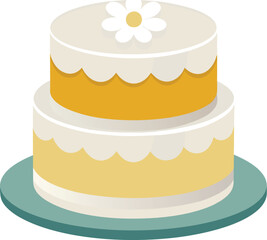 Vector Design of Birthday Cake Design 