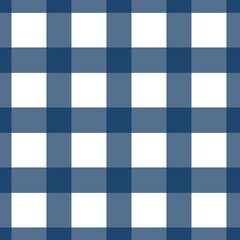 A blue and white checkered pattern, featuring alternating squares, creating a classic and stylish visual effect.