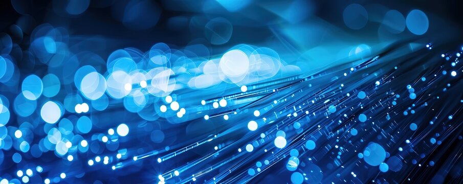 a background of a collection of blue lights burning on a black background