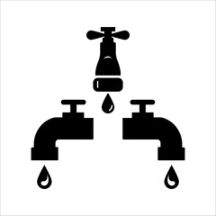 Best Faucet icon vector collection, illustration logo template in trendy style. Can be used for many purposes.
