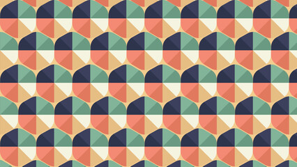 Abstract futuristic repeated pattern background.