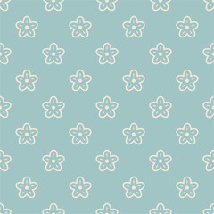 Seamless decorative pattern with flowers wallpaper festive birthday background art decor design for textile, paper	
