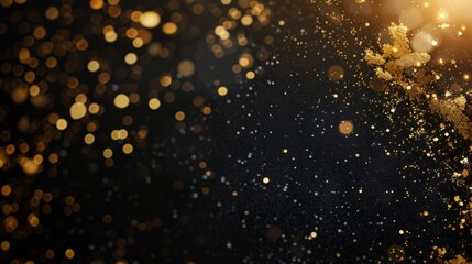 Luxury background, Glittering golden bokeh lights for a magical wonderland wallpaper