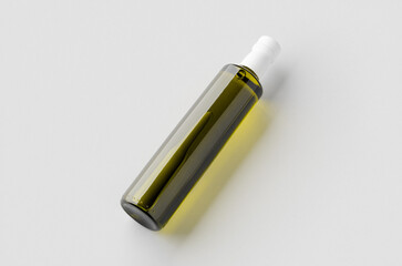 Olive, sunflower, sesame oil bottle mockup.