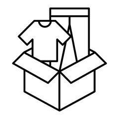 Clothes icon. outline icon