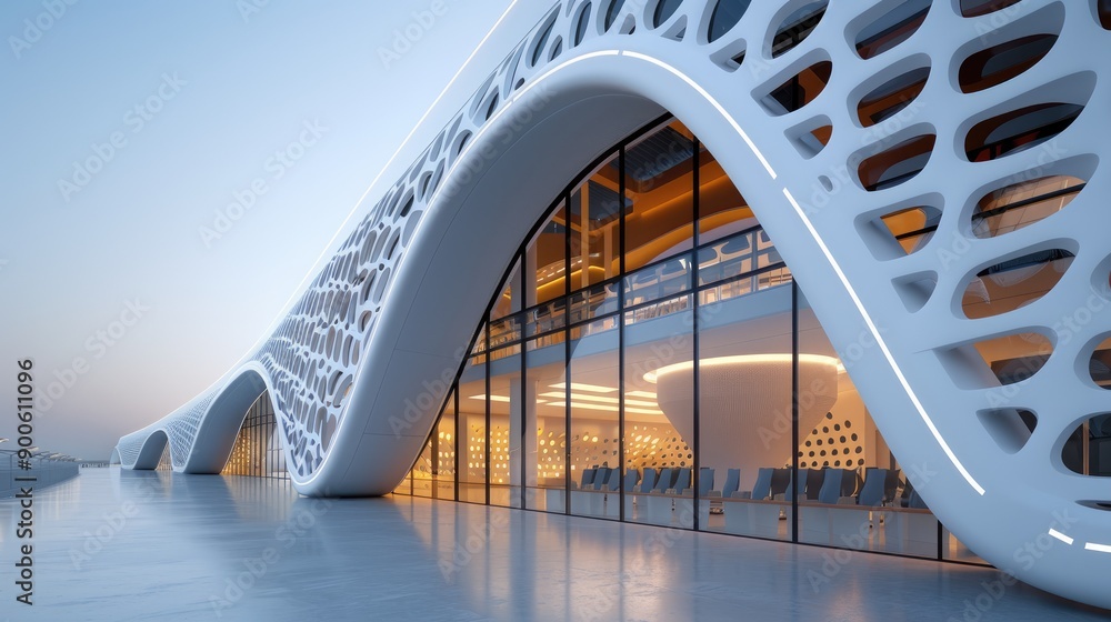 Aufkleber advanced 3d printing architectural projects, featuring cutting-edge technology and modern design in 