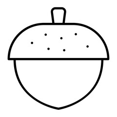 Acorn icon. outline icon