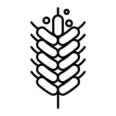 Pollen Allergy. Plant icon. outline icon