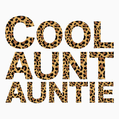 Cool aunt auntie SVG retro t shirt design vector sublimation