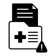 report icon. black fill icon