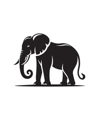 Elephant vector art,graphics Elephants icons set,vintage illustration Elephant clipart,vector Elephants flat style artwork design