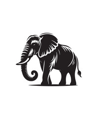 Elephant vector art,graphics Elephants icons set,vintage illustration Elephant clipart,vector Elephants flat style artwork design