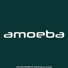 elegant and modern alphabet font vector