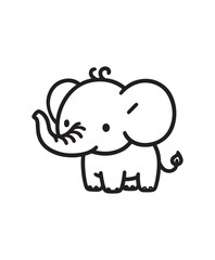 Elephant vector art,graphics Elephants icons set,vintage illustration Elephant clipart,vector Elephants flat style artwork design