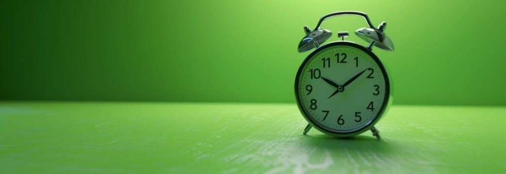 old clock on green secreen