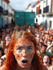 Joyful Moments at La Tomatina Festival in Spain